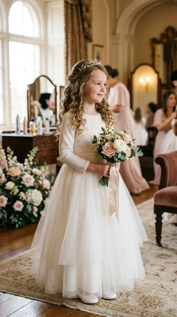 Soft Princess Curls With a Delicate Tiara