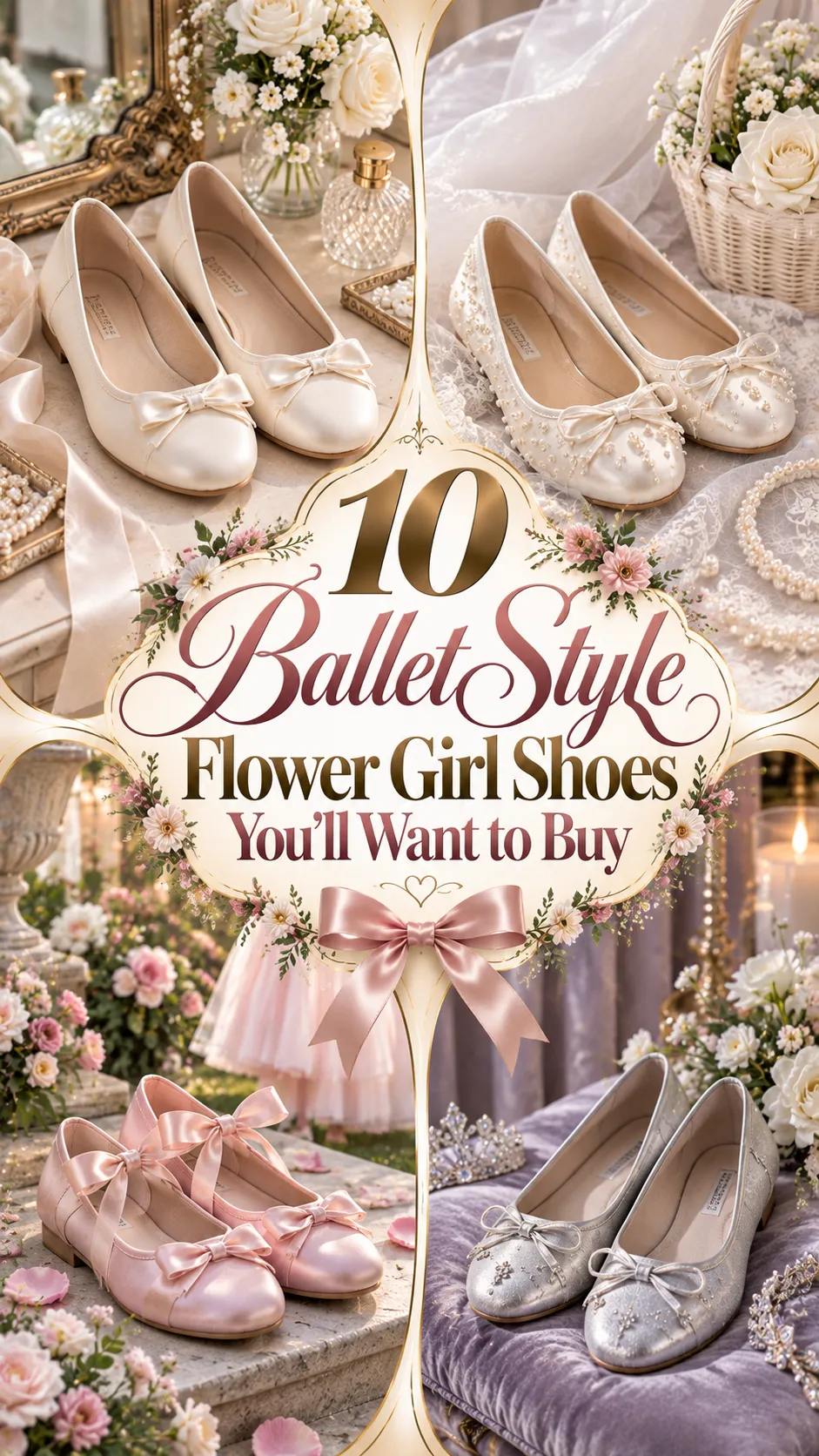Ballet Style Flower Girl Shoes You'll Want to Buy